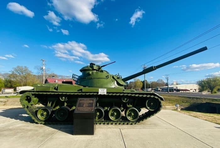tank at Morgan County Veterans Memorial