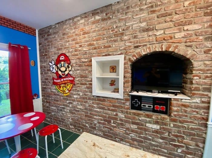 Power Up Kitchen at the Go Lodge game themed mansion