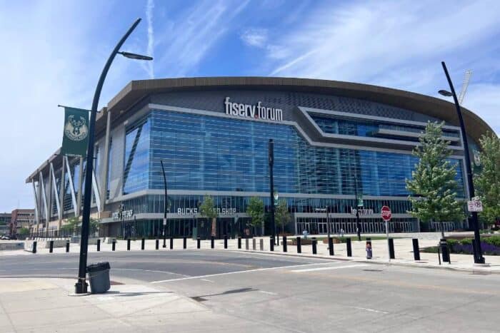 Fiserv Forum Arena in Milwaukee Wisconsin