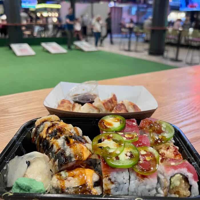 sushi at 3rd St Market in Milwaukee 