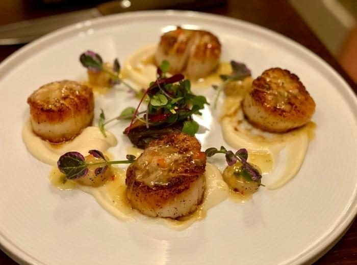 Seared Diver Scallops at Bugsy and Meyer's Steakhouse
