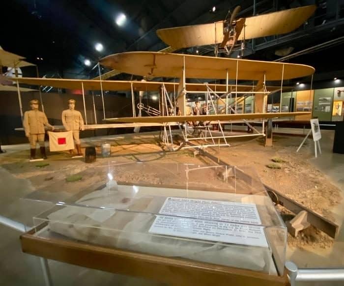 Wright brothers exhibit at National Museum of the US Air Force