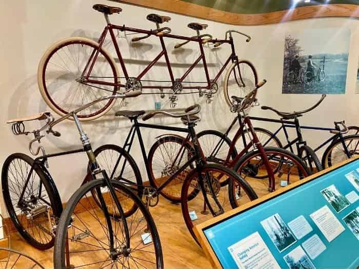 bicycle exhibit at Carillon Historical Park