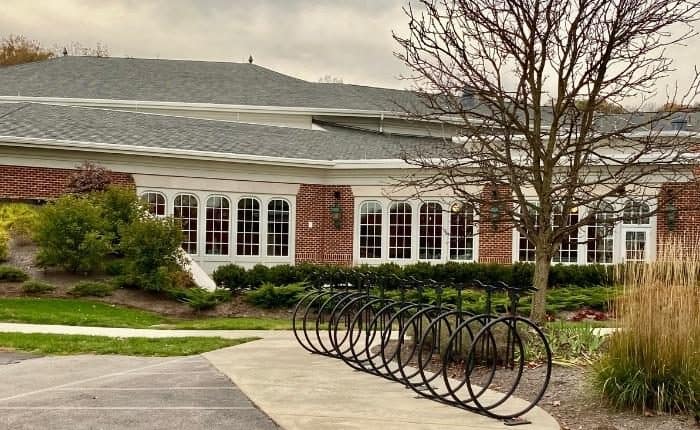 bike racks at Carillon Historical Park