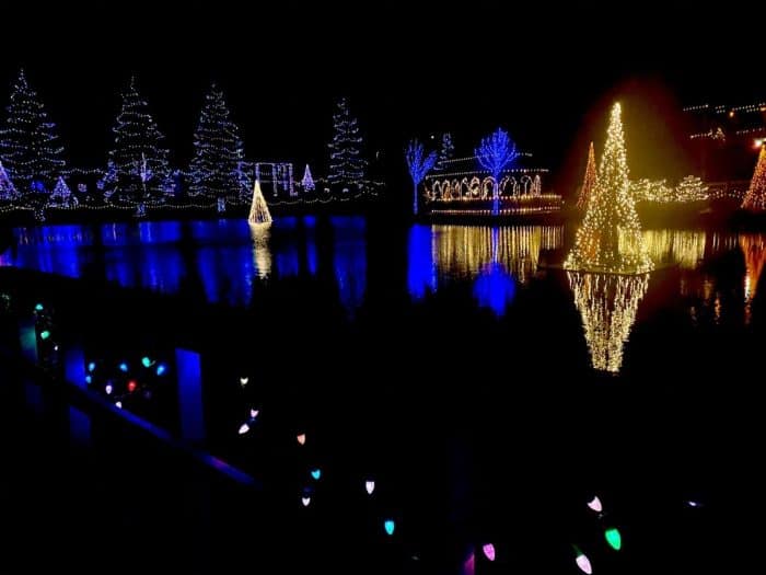 christmas lights at the Creation Museum