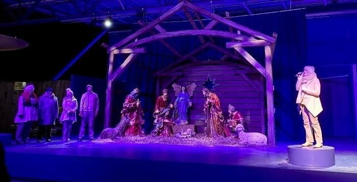 feed farm animals at Sounds of the Nativity