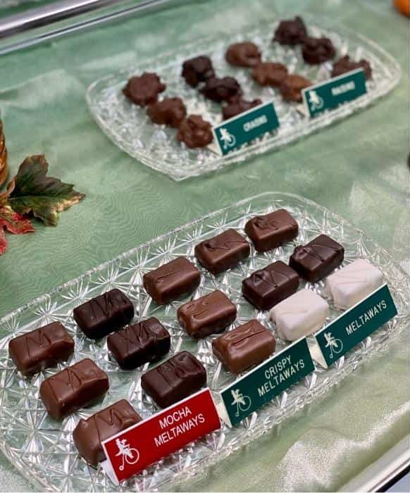 box of chocolates at Seroogy’s Chocolates