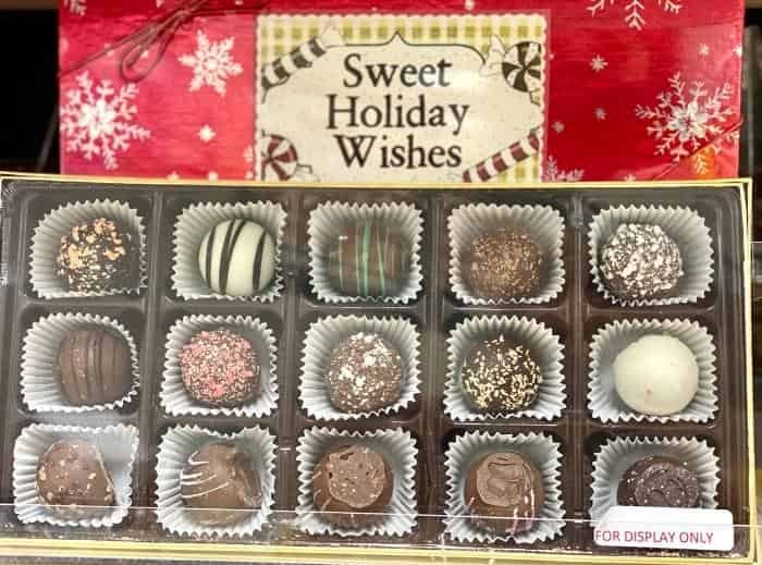 box of chocolates at Seroogy’s Chocolates