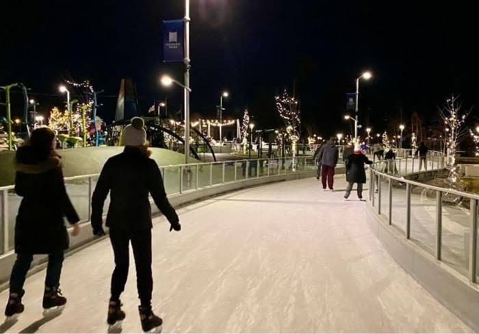 ice skating trail at Howard Park South Bend