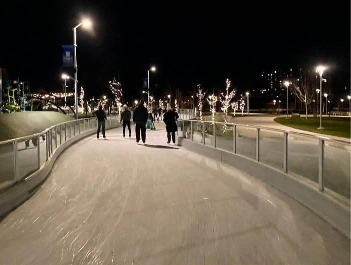 ice skating trail at Howard Park South Bend  