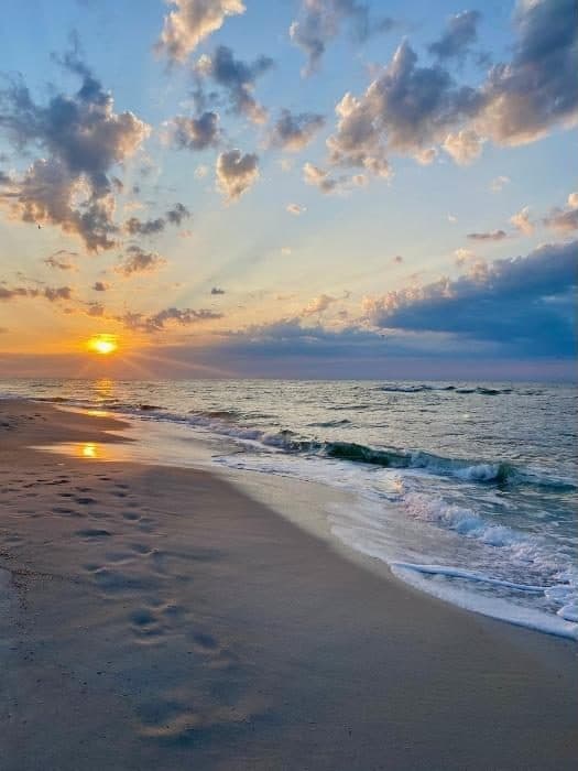 sunrise at the beach at Orange Beach Alabama