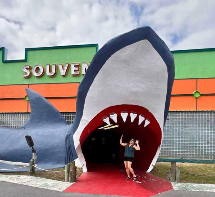 Giant shark at Souvenir City
