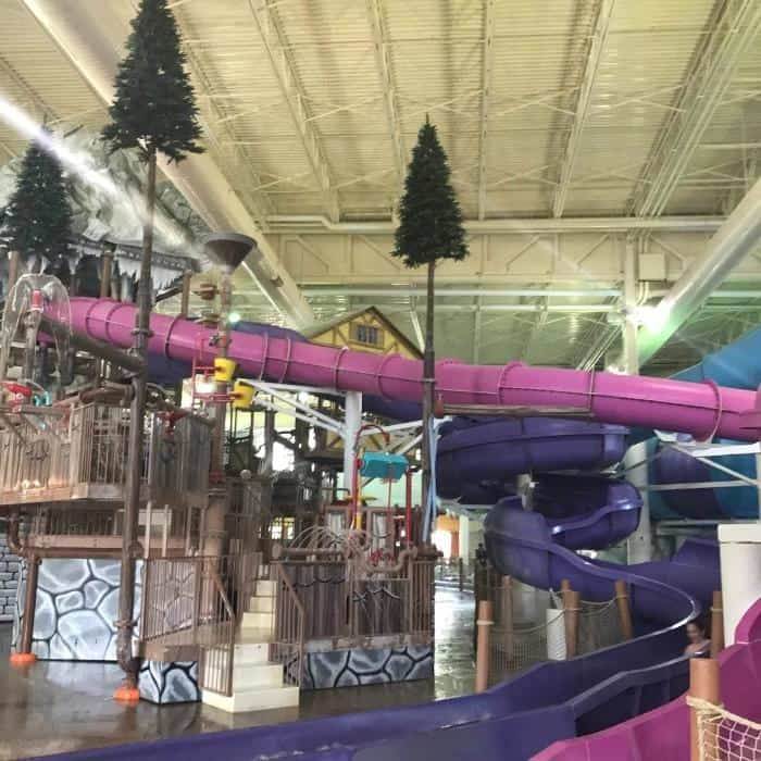 indoor waterpark at Avalanche Bay 