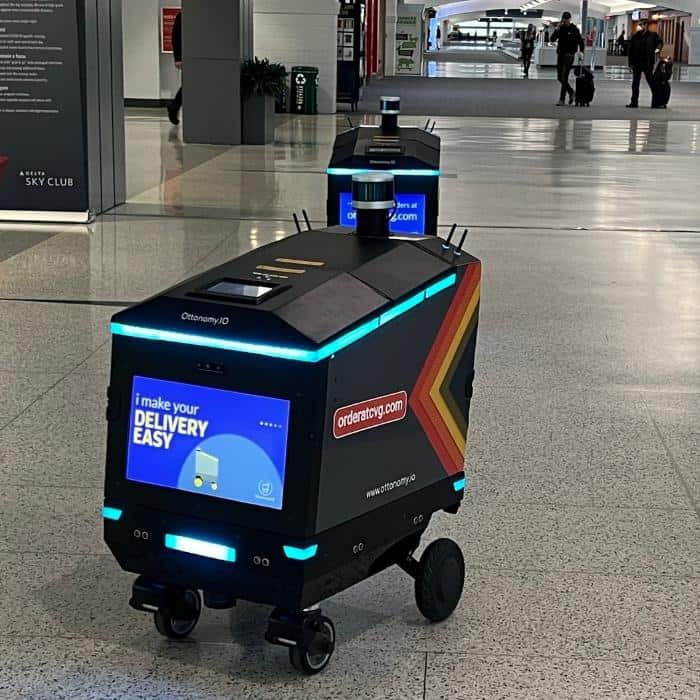 You Can Order Food From a Delivery Robot at CVG Airport