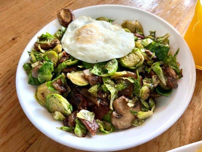 Brussels Sprout Hash at Square Cafe