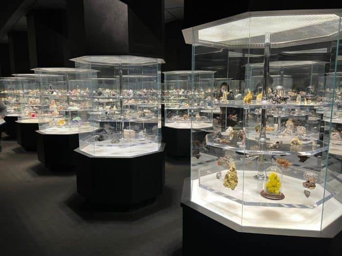 Hillman Hall of Minerals and Gems exhibit at Carnegie Museum of Natural History in Pittsburgh  