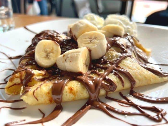 Nutella Crepes at Square Cafe