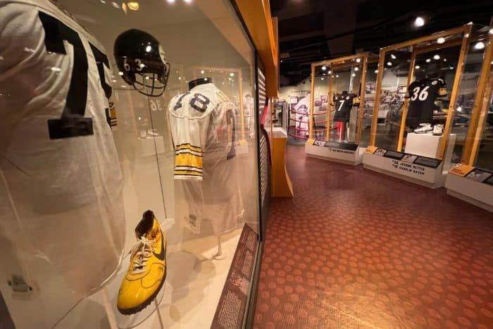 Steelers exhibit at Western Pennsylvania Sports Museum at  Senator John Heinz History Center  