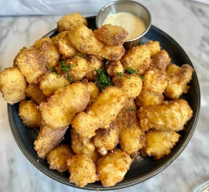 cheese curds at Wigle Whiskey in Pittsburgh