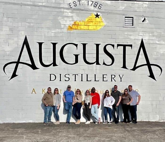group picture at Augusta Distillery