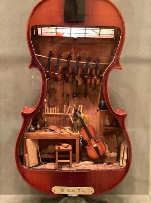 miniature violins at Kentucky Gateway Museum Center