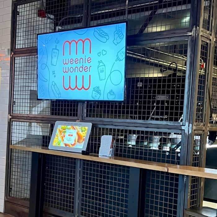 weenie wonder kiosk at PINS Mechanical Co
