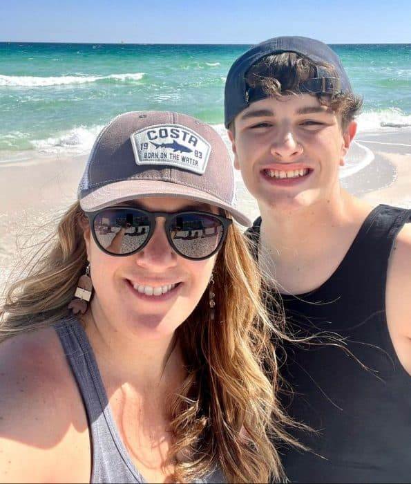 Adventure mom and son in Destin Florida