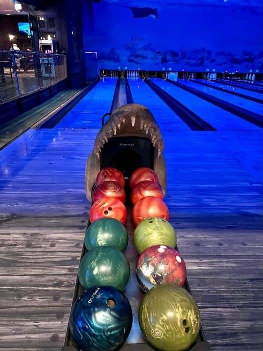 alligator bowling ball rack in Destin Florida