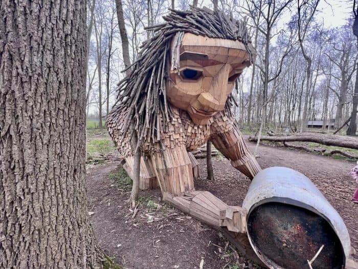 giant troll at Aullwood Audubon Farm