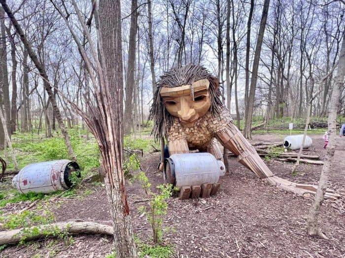 giant troll at Aullwood Audubon Farm 