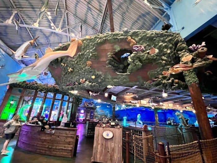 shipwreck decor at Uncle Buck's Fishbowl  in Destin Florida  