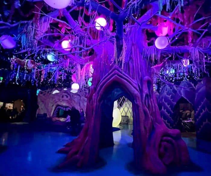 tree art installation at Otherworld 