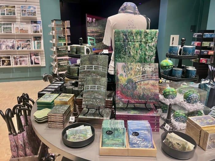 Monet themed gift shop at The Lume