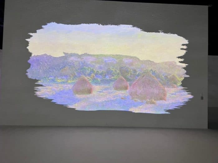 projection Monet and friends alive at The Lume at Newfields