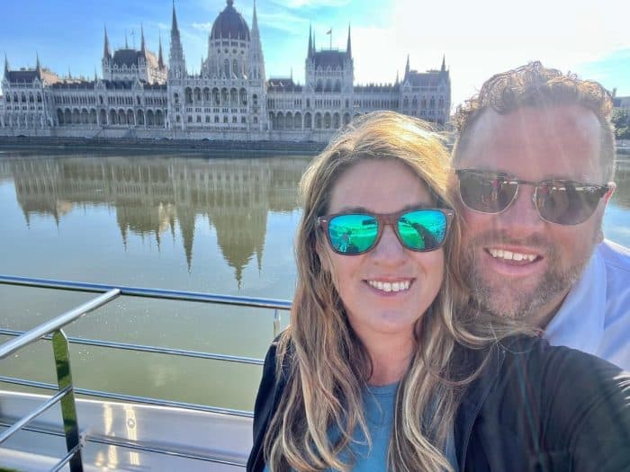 Nedra McDaniel and husband in Budapest