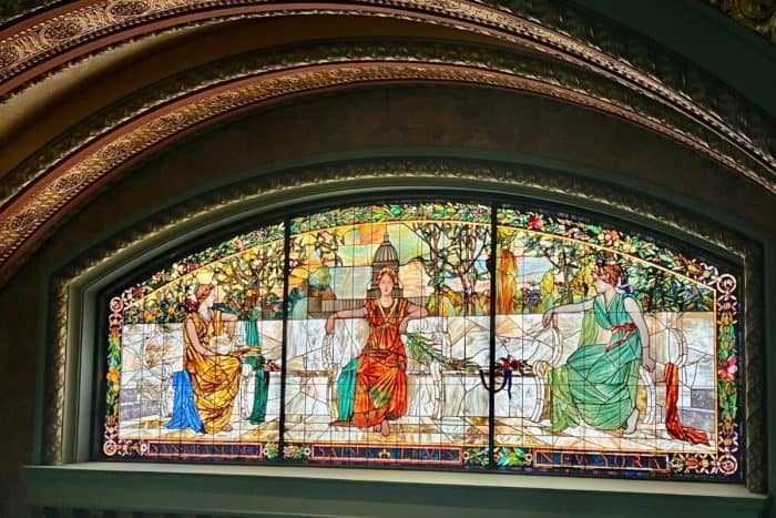 Stain glass window at St Louis Union Station