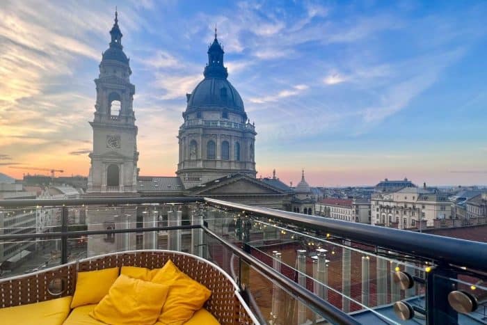 View from High Note Skybar in Budapest Hungary
