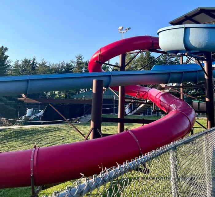 Waterslides at Jellystone Camp Park Caledonia Wi
