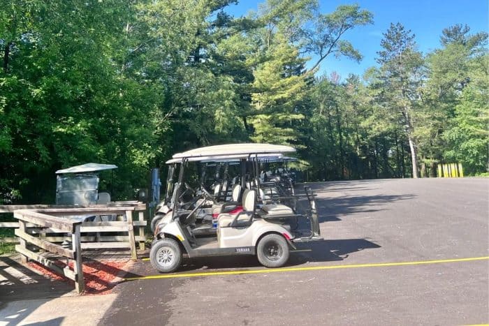 golf cart rentals at campground