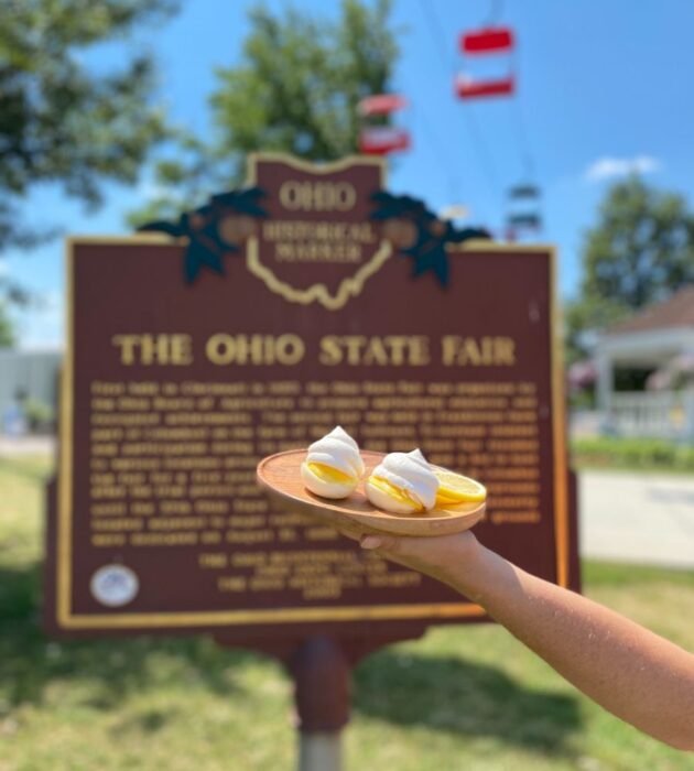 lemon meringue deviled eggs at Ohio State Fair