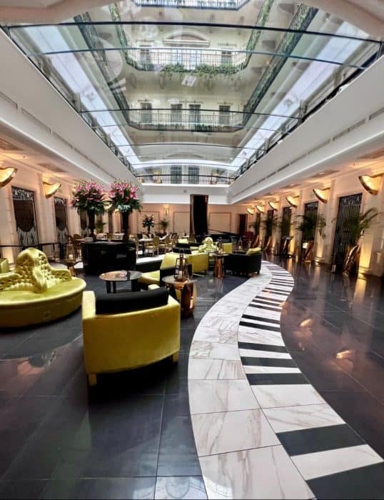 lobby of Aria Hotel Budapest