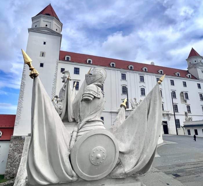 statue in Bratislava
