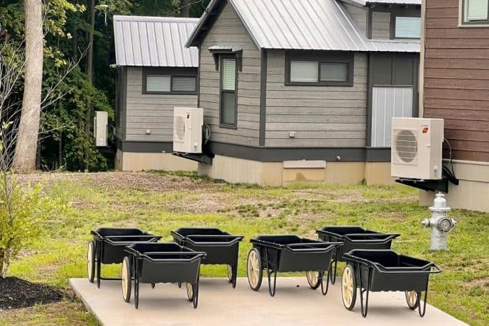 carts for cottage guests at Kings Island Camp Cedar 