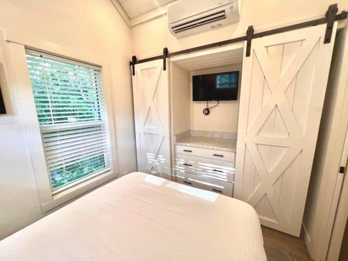 private bedroom in Hickory cabin