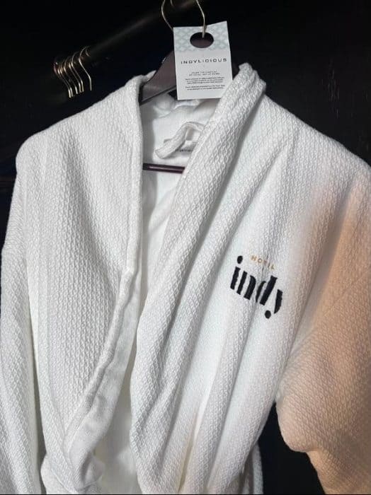 robe at Hotel Indy
