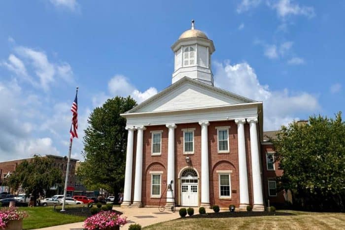 Courthouse downtown Hillsboro Ohio