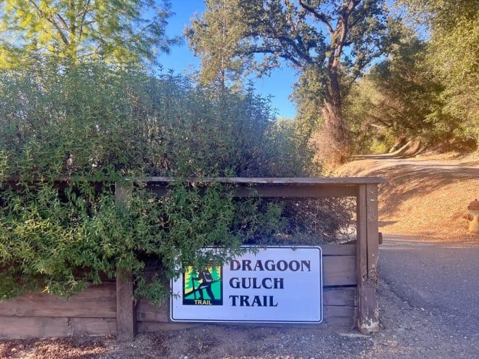 Dragoon Gulch Trail sign