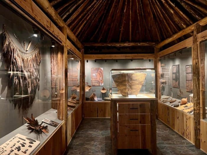 Native American exhibit at Mariposa Museum and History Center 