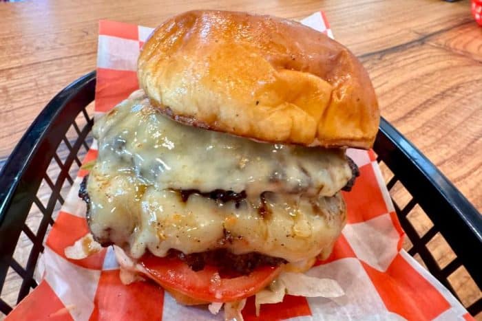 burger at Leesburg Dairy Barn