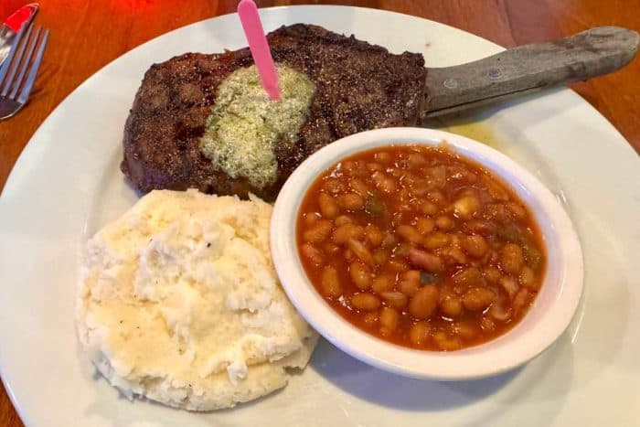 hand cut USDA prime steaks at The Alley